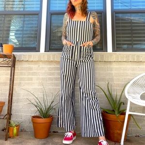 Rollas M stripe overalls